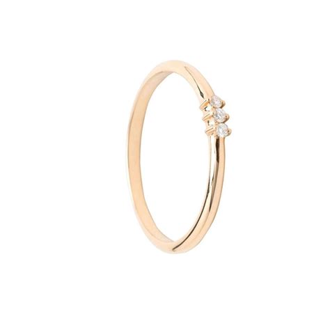 Luna Rae Solid Gold Juliette Ring .